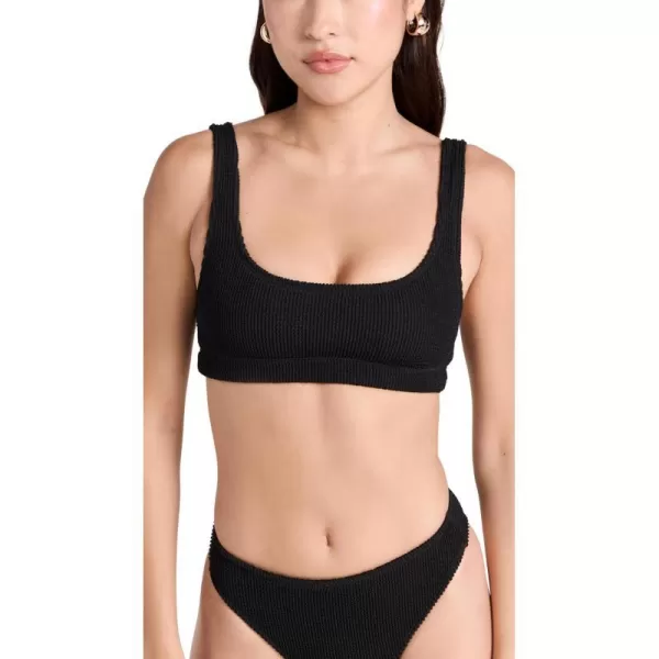 Good American Womens Always Fits Scoop Bikini TopBlack001