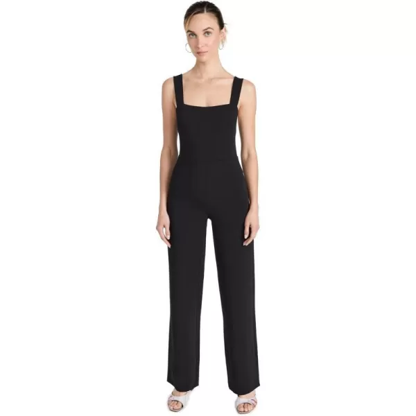 Good American Womens Luxe Suiting Column JumpsuitBlack001