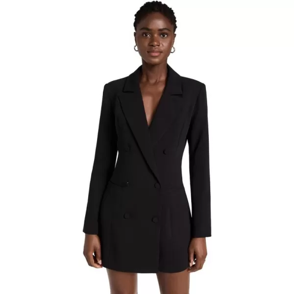 Good American Womens Luxe Suiting Exec DressBlack