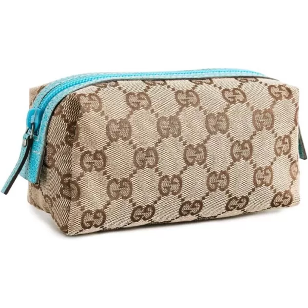 Gucci Womens PreLoved Gucci Pouch Purse GG Canvas Neutral Tan Print One SizeNeutral