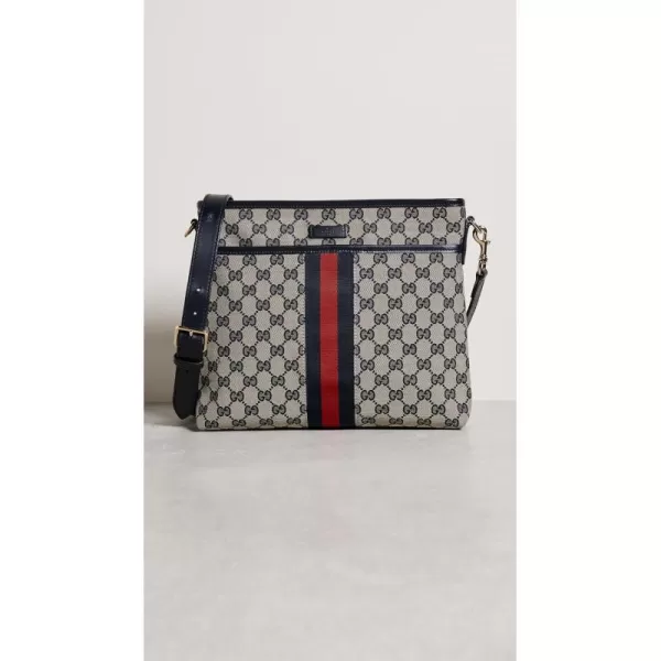 Gucci Womens PreLoved Web Flat Pocket MessengerGucci Womens PreLoved Web Flat Pocket Messenger