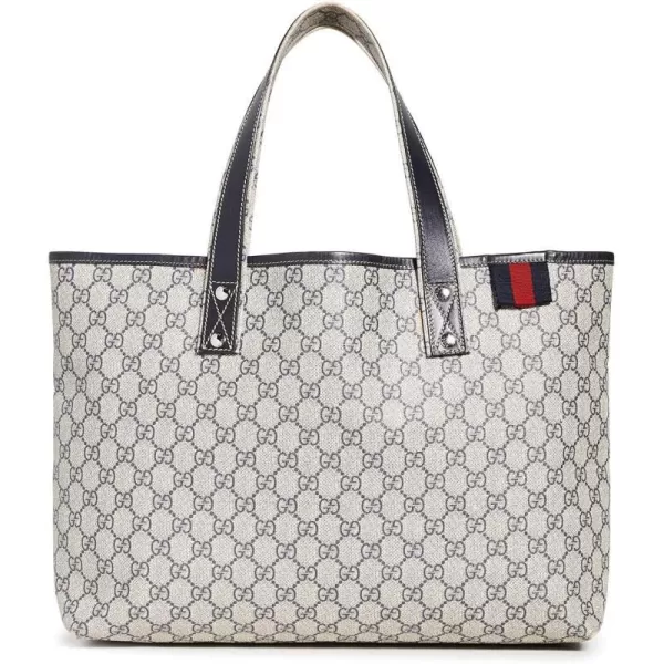 Gucci Womens PreLoved Web Loop Supreme ToteBlue