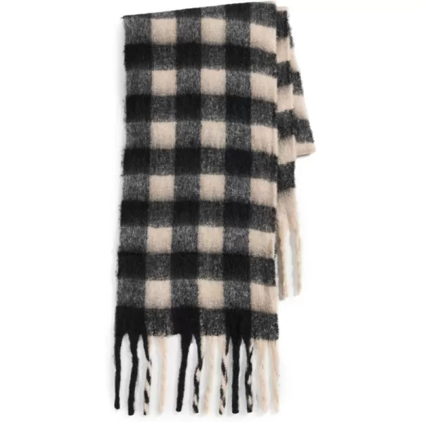 Hat Attack Womens Elle Plaid ScarfBlack Combo