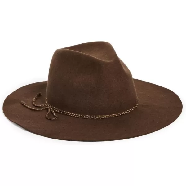 Hat Attack Womens Ruby HatChocolateBrown Chain Braid