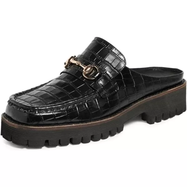 Intentionally Blank Womens Kowloon Loafer MulesBlack