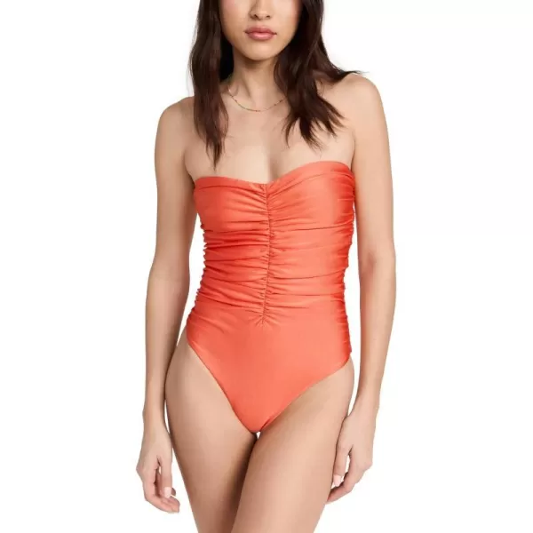 JADE Swim Womens Yara One PieceAmber Sheen