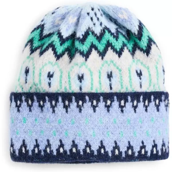 Jocelyn Womens Fair Isle Knit HatBlue Multi