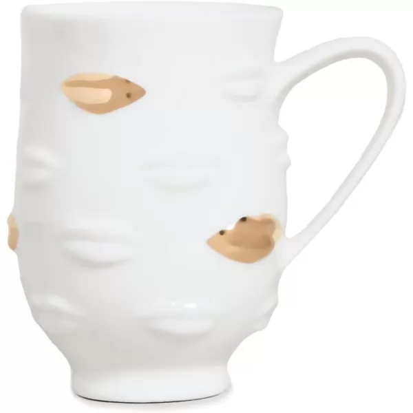 Jonathan Adler Womens Gilded Muse Gala Mug White One SizeWhite