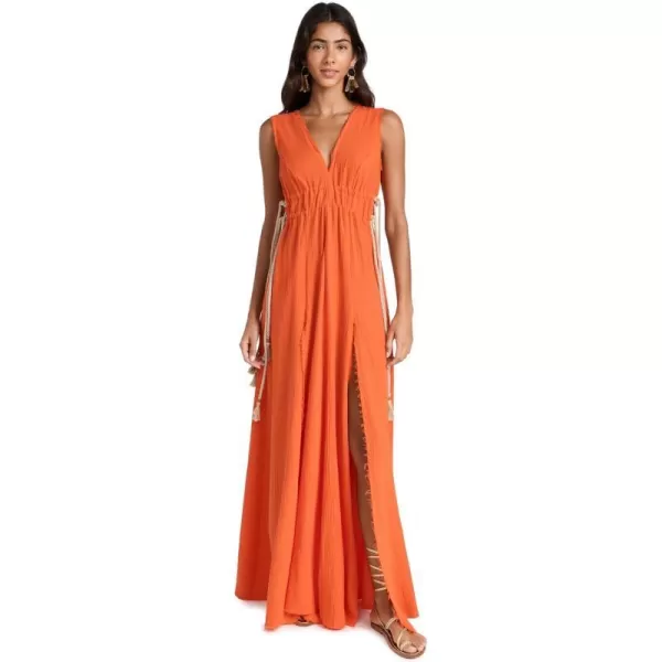 Just BEE Queen Womens Arabella Maxi DressTangerine