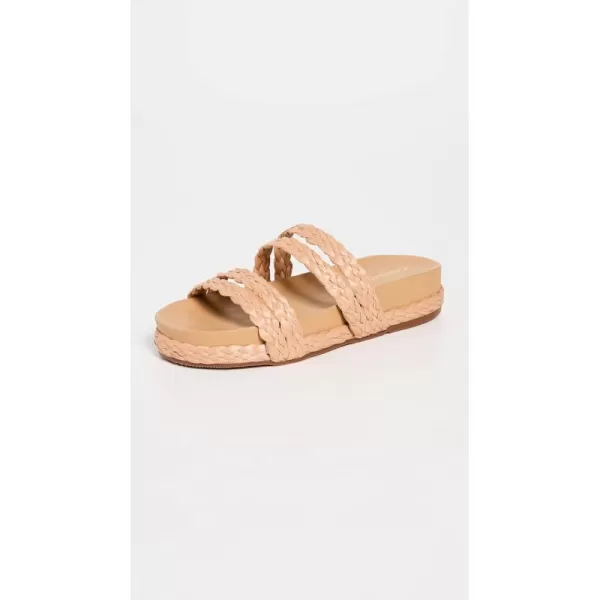 KAANAS Womens Catalinas Raffia Pool SlidesKAANAS Womens Catalinas Raffia Pool Slides