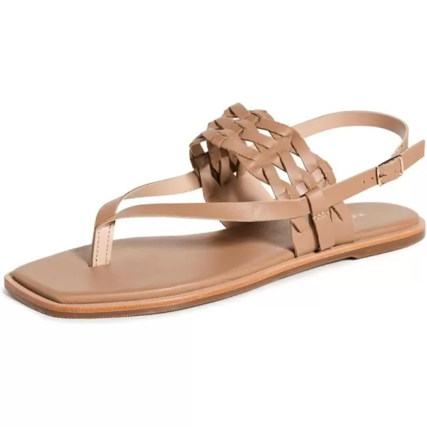 KAANAS Womens Meru Thong Sandals with Ankle StrapCaramel