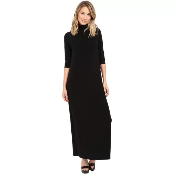 KAMALIKULTURE Womens Go Turtleneck Maxi DressBlack