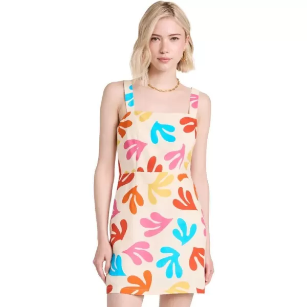 KITRI Womens Ivy Leaf Print Mini DressMulti Leaf