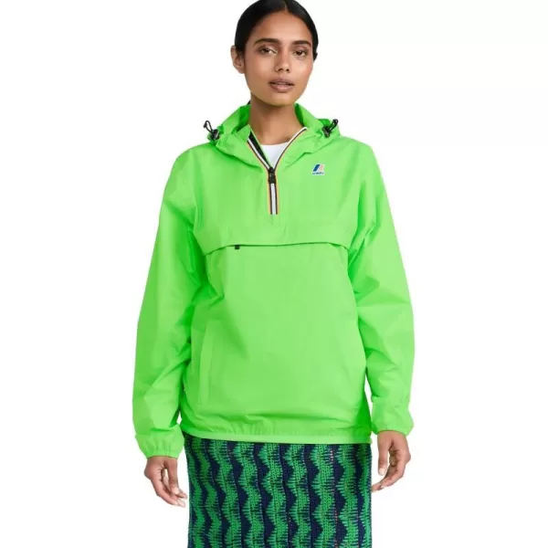 KWay Womens Le Vrai 30 Leon JacketGreen Fluo