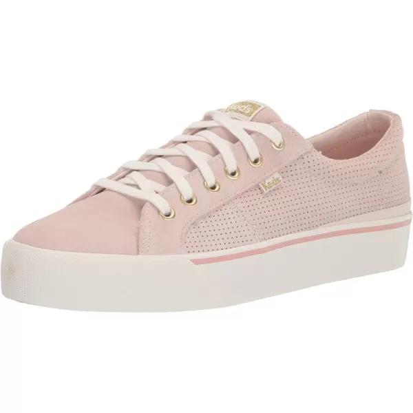 Keds Womens Jump Kick Duo Lace Up SneakerLight Pink Suede