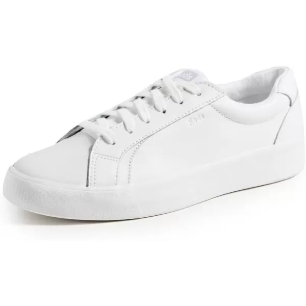 Keds Womens Pursuit Lace Up SneakerWhite Leather