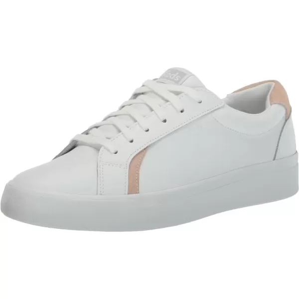 Keds Womens Pursuit Lace Up SneakerWhiteBlush Leather