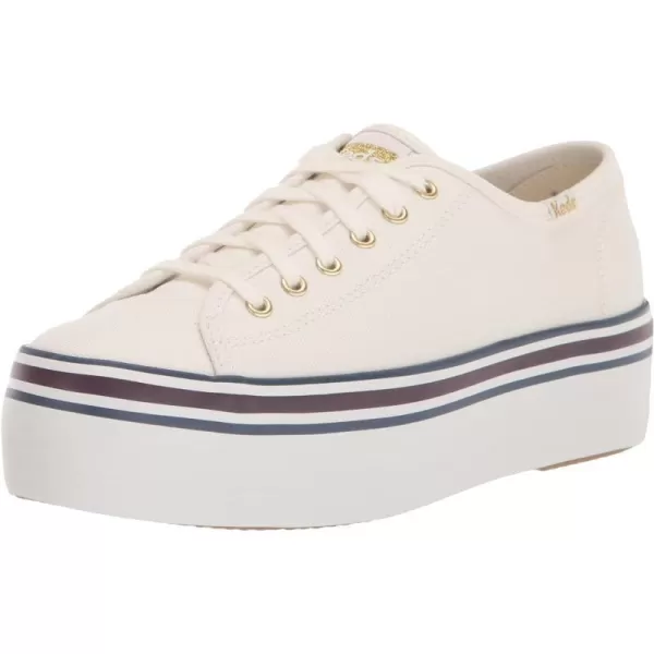 Keds Womens Triple Up Canvas SneakerWhiteBlue Varsity