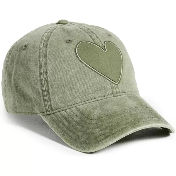 Kerri Rosenthal Womens KR Imperfect Heart HatGreen