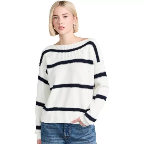 Kerri Rosenthal Womens Kaia Stripe SweaterWhite