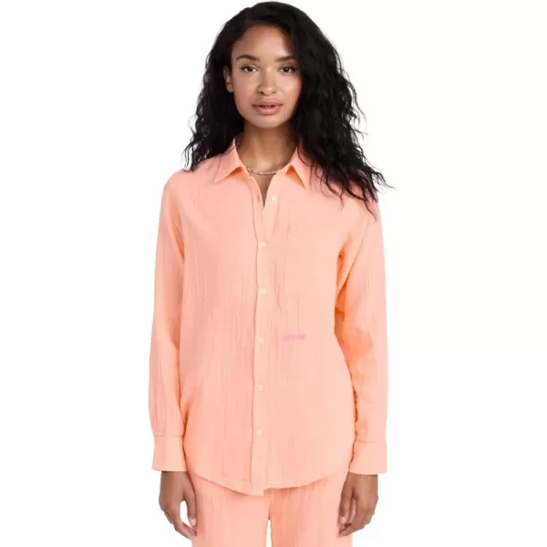 Kerri Rosenthal Womens The Mia Shirt GauzeNeon Glow