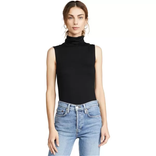 LAGENCE Womens Ceci Sleeveless TurtleneckBlack