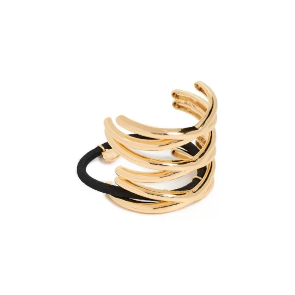 LELET NY Womens Triple Exes Pony Hair Cuff Gold One SizeGold