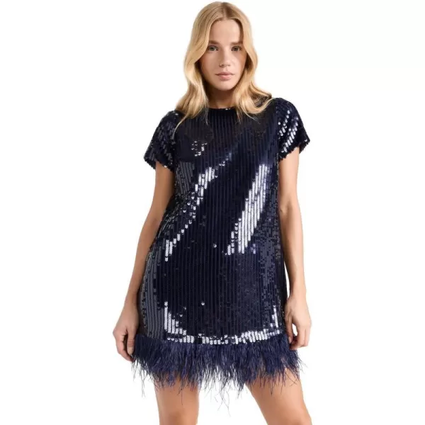 LIKELY Womens Sequin Marullo DressNavy