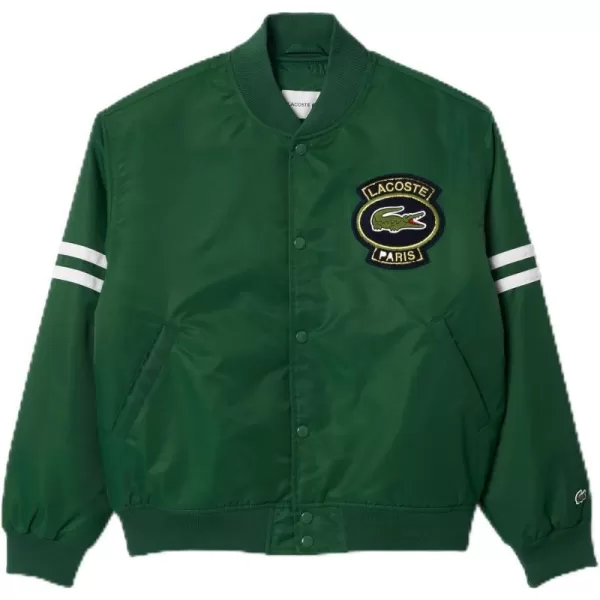 Lacoste Boys Bomber Jacket WCroc BadgeAppalachan Green