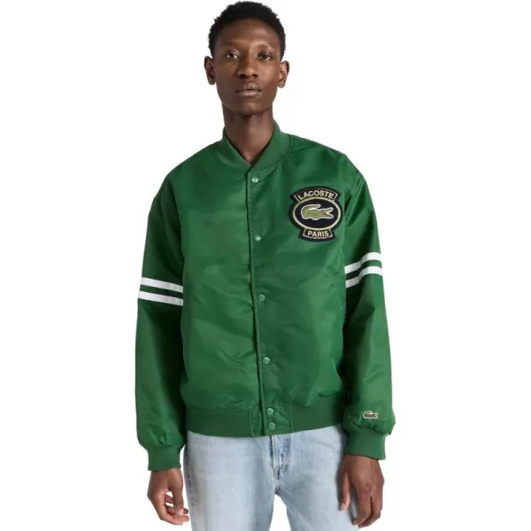 Lacoste Boys Bomber Jacket WCroc BadgeAppalachian Green