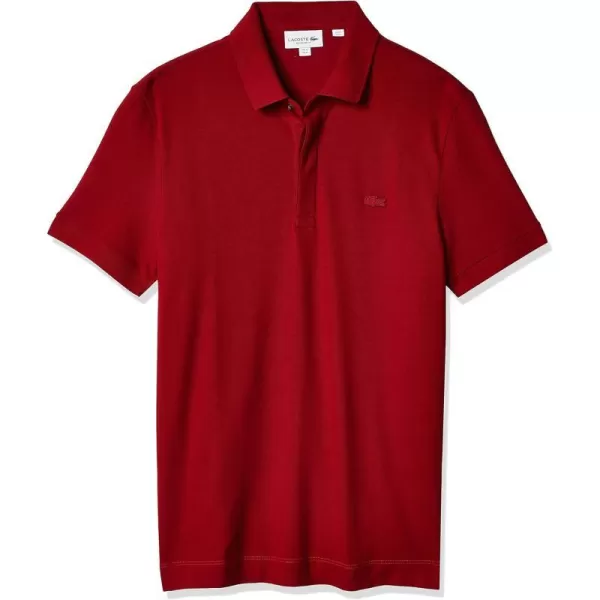 Lacoste Mens Short Sleeve Paris PoloAlizarin