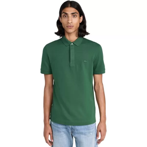 Lacoste Mens Short Sleeve Paris PoloAppalachan Green