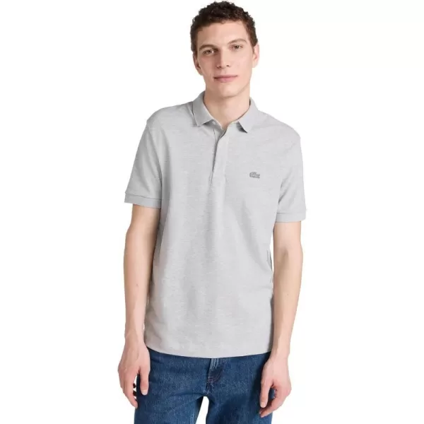 Lacoste Mens Short Sleeve Paris PoloSilver Heathered