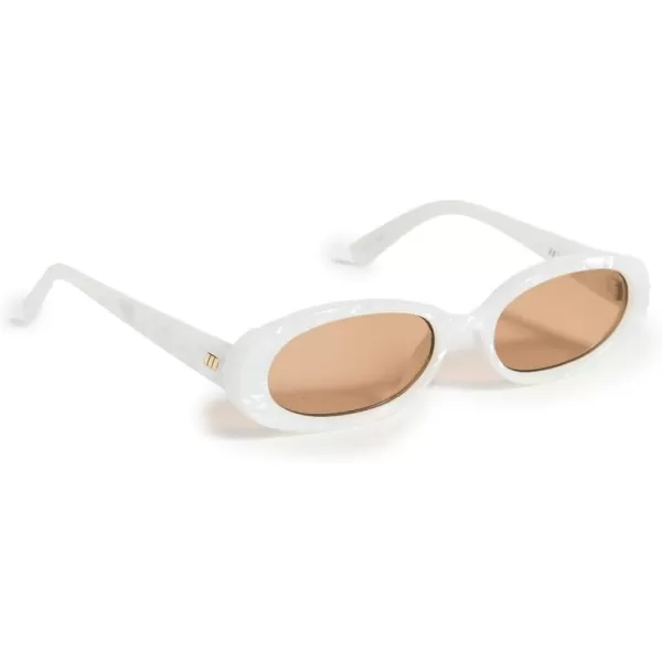 Le Specs Womens OUTTA LOVE SunglassesWhite Marble