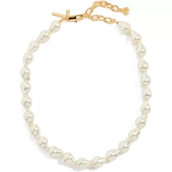 Lele Sadoughi Womens Baroque Pearl Collar NecklacePearl