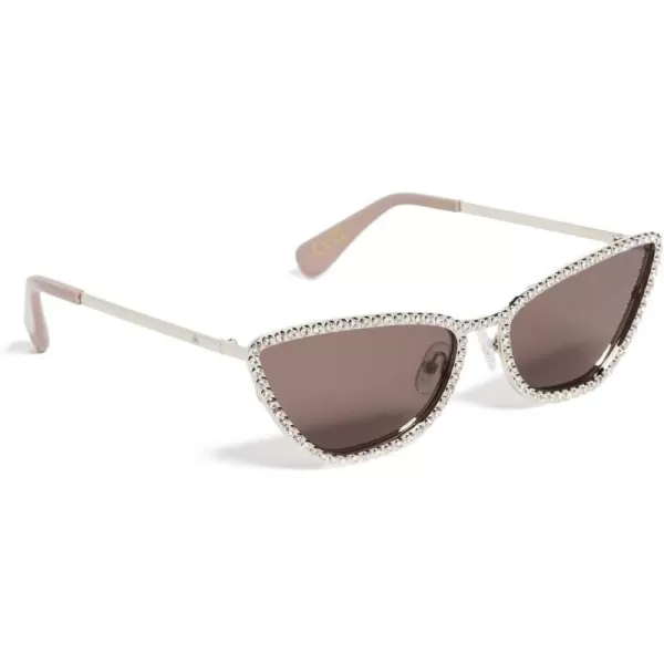 Lele Sadoughi Womens Dolly Cat Eye SunglassesSilver