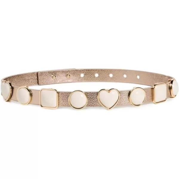 Lele Sadoughi Womens Pearl Station BeltGold