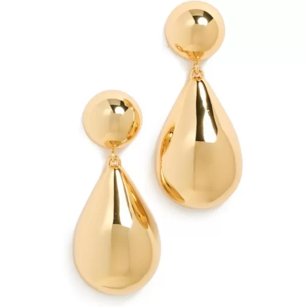 Lele Sadoughi Womens Small Dome Teardrop EarringsGold