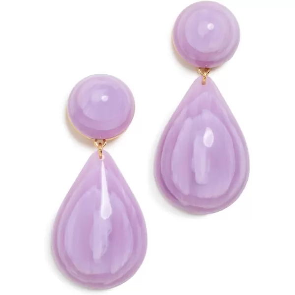 Lele Sadoughi Womens Small Dome Teardrop EarringsLilac