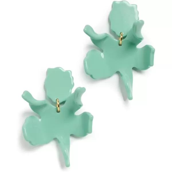 Lele Sadoughi Womens Small Paper Lily EarringsSea Glass