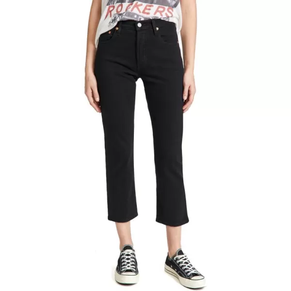 Levis Womens Premium 501 Crop JeansBlack Sprout