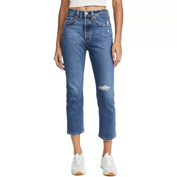 Levis Womens Premium 501 Crop JeansSalsa Middle Waterless