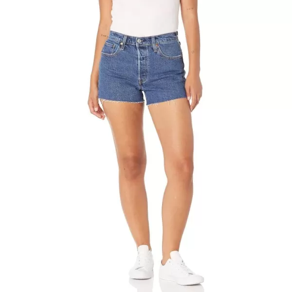 Levis Womens Premium 501 Original Shorts Also Available in PlusSalsa Halfway  Medium Indigo