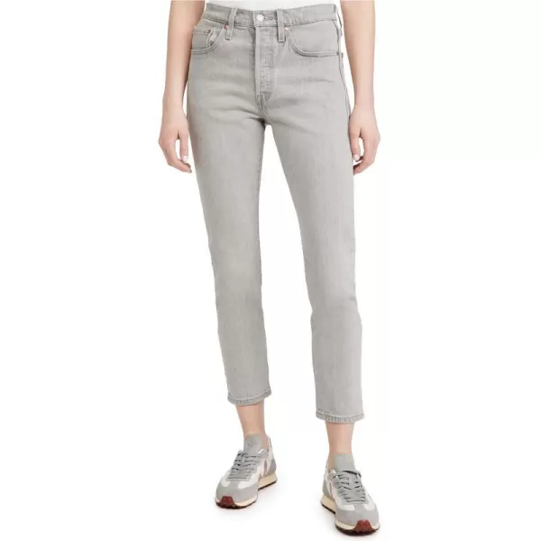 Levis Womens Premium 501 Skinny JeansUnder a Cloud  Grey