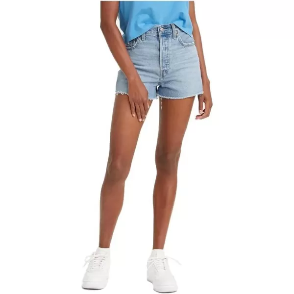 Levis Womens Premium Ribcage ShortsRelaxed Fit Bernal Frost Waterless