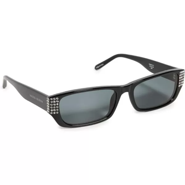 Linda Farrow Womens X Magda 15 SunglassesBlackCrystalGrey