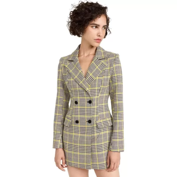 Line amp Dot Womens Gabbie Suit DressCharcoal  Chartreuse