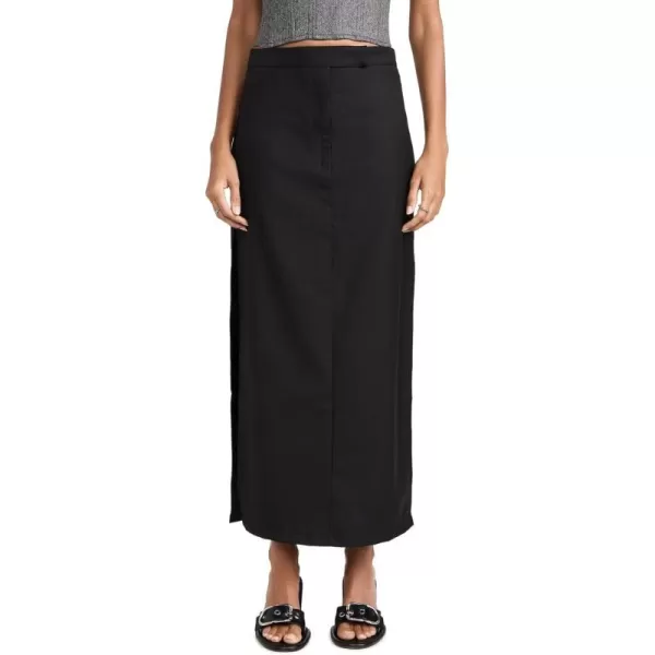 Lioness Womens Minimalist Maxi SkirtOnyx