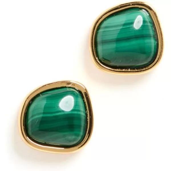 Lizzie Fortunato Womens Bay Studs in MalachiteGreen