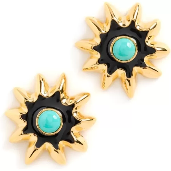 Lizzie Fortunato Womens Helios Stud EarringsBlack